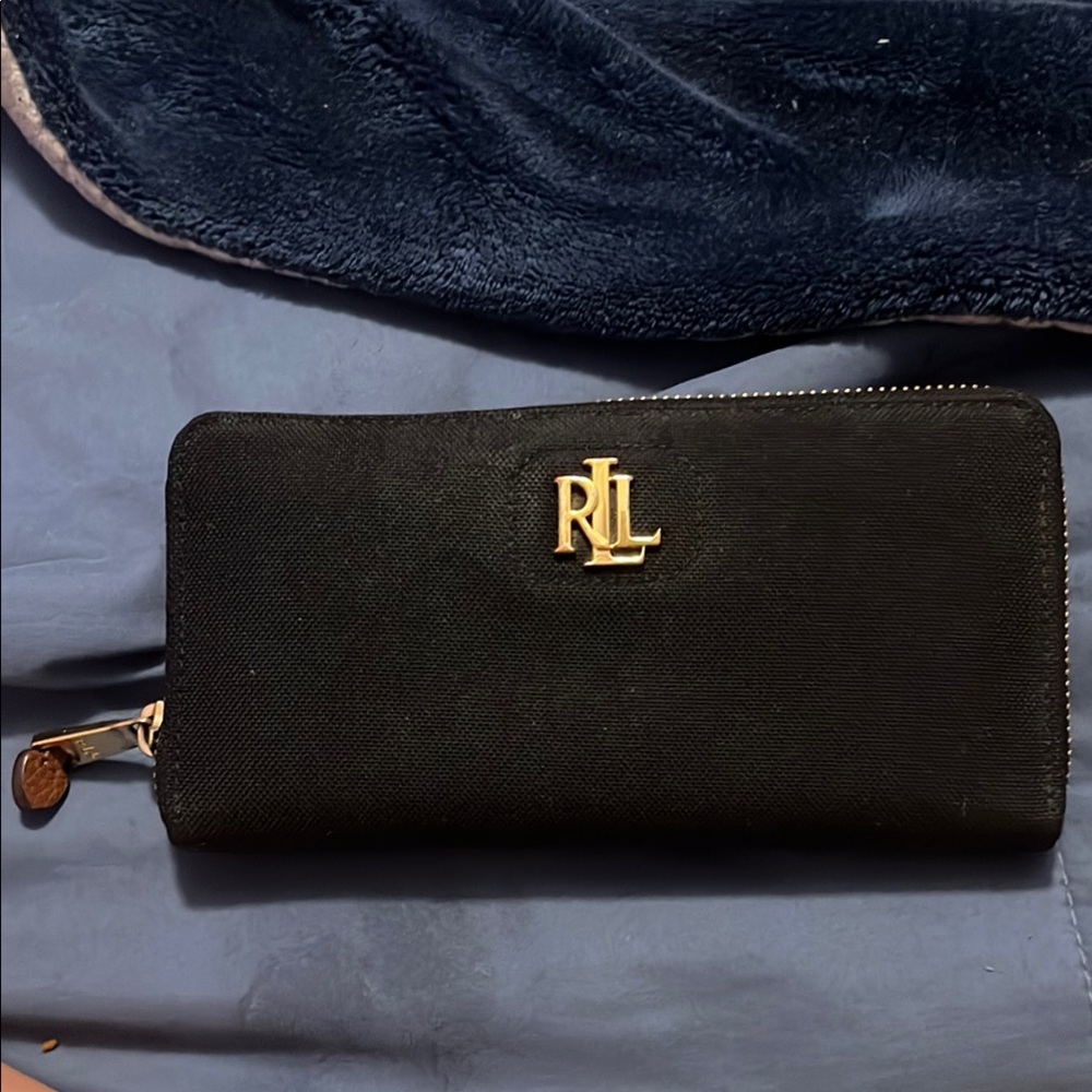 ralph lauren vinyl outside and real leather inside. no callouts. GREAT condition